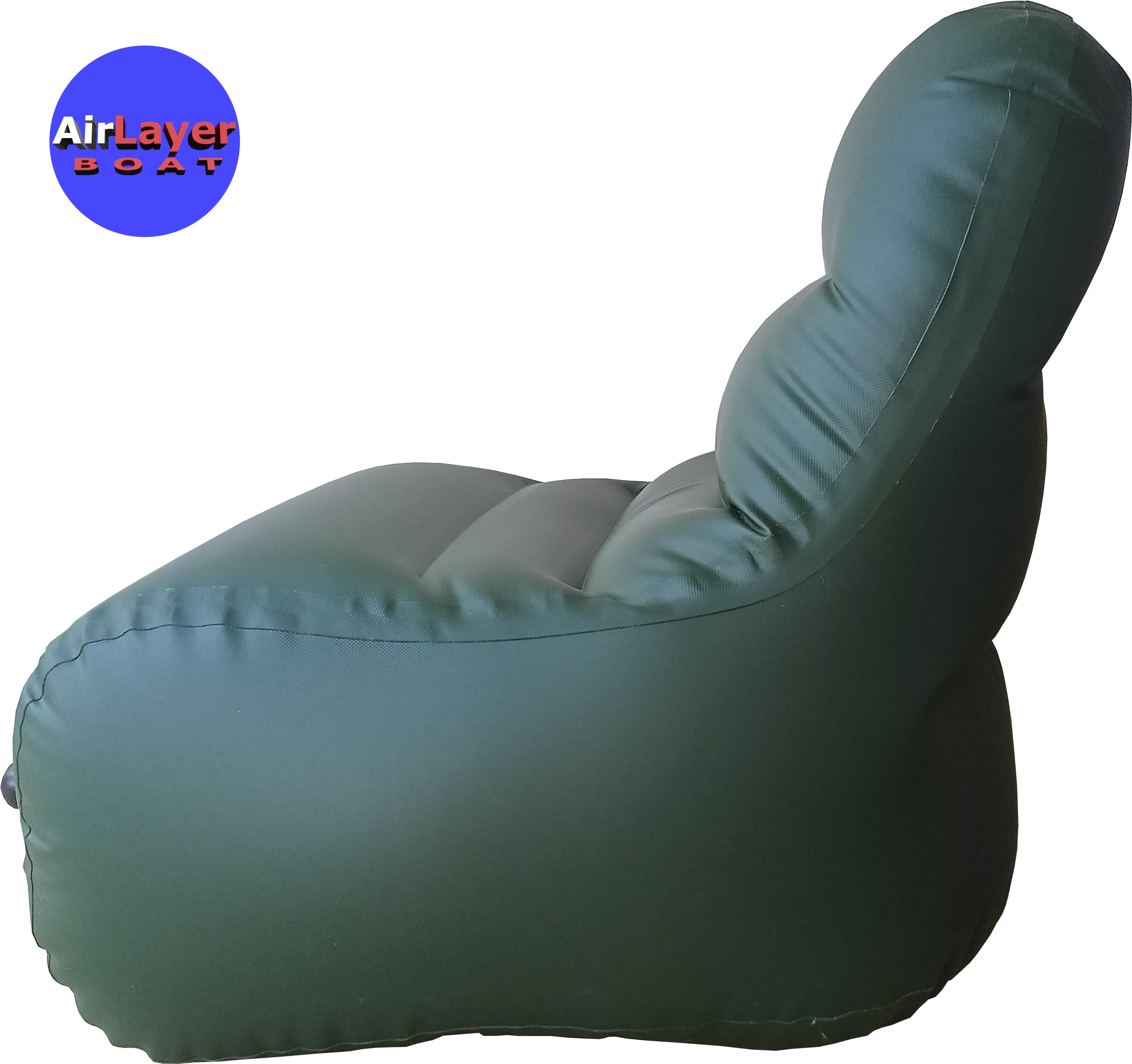 Надувное кресло  AirLayer из ПВХ ткани ширина 60см зеленое